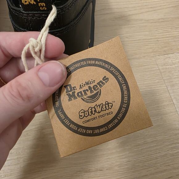 Dr. Martens Black Leather Audrick T-Bar Platform Mary Jane Loafers Size 10 - Picture 7 of 12